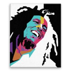 Malujsi Maľovanie podľa čísel - Bob Marley 02 - 80x100 cm, plátno vypnuté na rám