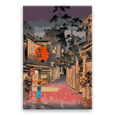 Malujsi Maľovanie podľa čísel - Japonská Eva - 40x60 cm, bez dreveného rámu