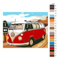 Malujsi Maľovanie podľa čísel - VW California Caravan - 100x80 cm, plátno vypnuté na rám