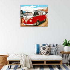 Malujsi Maľovanie podľa čísel - VW California Caravan - 100x80 cm, plátno vypnuté na rám