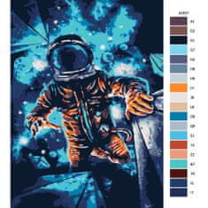 Malujsi Maľovanie podľa čísel - Stratený astronaut - 40x60 cm, plátno vypnuté na rám