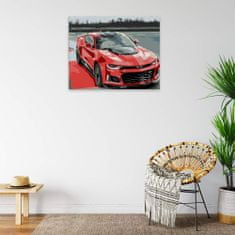 Malujsi Maľovanie podľa čísel - Červený Chevrolet - 100x80 cm, plátno vypnuté na rám