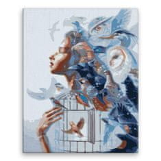 Malujsi Maľovanie podľa čísel - Sila sovy - 80x100 cm, plátno vypnuté na rám