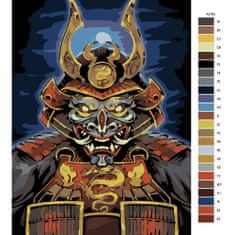 Malujsi Maľovanie podľa čísel - Dračí samuraj - 80x120 cm, bez dreveného rámu