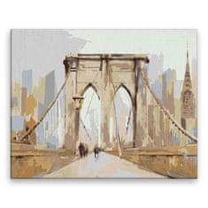 Malujsi Maľovanie podľa čísel - V New Yorku na moste - 100x80 cm, plátno vypnuté na rám
