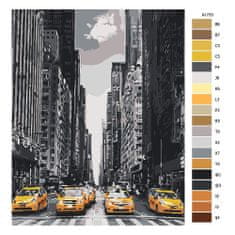 Malujsi Maľovanie podľa čísel - Taxíky v New Yorku - 80x100 cm, bez dreveného rámu