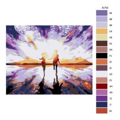 Malujsi Maľovanie podľa čísel - Útek na slnko - 100x80 cm, plátno vypnuté na rám