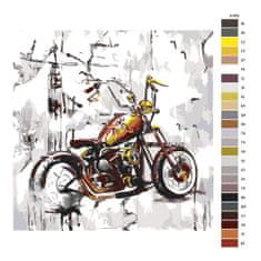 Malujsi Maľovanie podľa čísel - Chopper - 40x40 cm, bez dreveného rámu