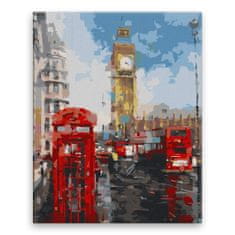 Malujsi Maľovanie podľa čísel - V Londýne - 80x100 cm, plátno vypnuté na rám
