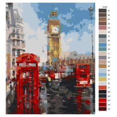 Malujsi Maľovanie podľa čísel - V Londýne - 80x100 cm, plátno vypnuté na rám