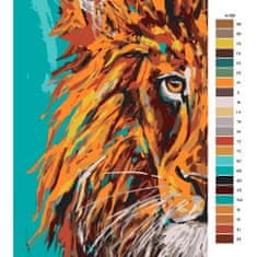 Malujsi Maľovanie podľa čísel - Zlatý lev - 80x120 cm, bez dreveného rámu