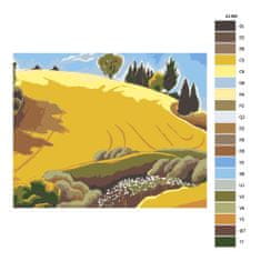 Malujsi Maľovanie podľa čísel - Zlaté pole - 100x80 cm, plátno vypnuté na rám