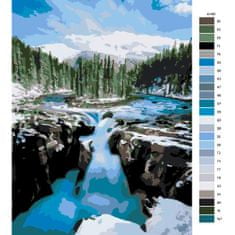 Malujsi Maľovanie podľa čísel - Horská rieka - 80x120 cm, bez dreveného rámu