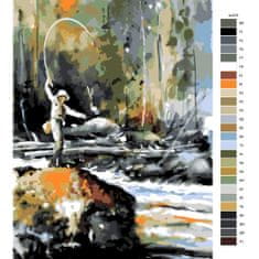 Malujsi Maľovanie podľa čísel - Rybár - 80x120 cm, bez dreveného rámu