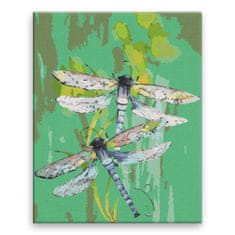 Malujsi Maľovanie podľa čísel - Dve vážky - 80x100 cm, plátno vypnuté na rám