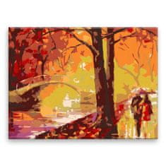 Malujsi Maľovanie podľa čísel - Jesenné snenie - 40x30 cm, bez dreveného rámu