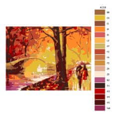 Malujsi Maľovanie podľa čísel - Jesenné snenie - 40x30 cm, bez dreveného rámu
