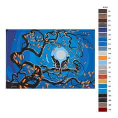 Malujsi Maľovanie podľa čísel - Mačky v splne mesiaca - 120x80 cm, bez dreveného rámu