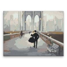 Malujsi Maľovanie podľa čísel - Most v New Yorku - 40x30 cm, bez dreveného rámu