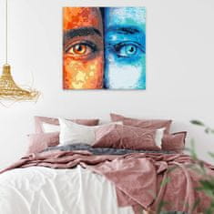 Malujsi Maľovanie podľa čísel - Oranžová alebo modrá - 40x40 cm, bez dreveného rámu
