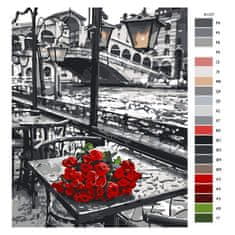 Malujsi Maľovanie podľa čísel - Puget ruží - 80x100 cm, plátno vypnuté na rám