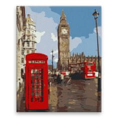 Malujsi Maľovanie podľa čísel - Londýnsky Big Ben - 80x100 cm, bez dreveného rámu