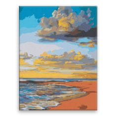 Malujsi Maľovanie podľa čísel - Večerná pláž - 30x40 cm, bez dreveného rámu