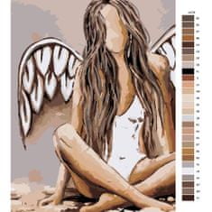 Malujsi Maľovanie podľa čísel - Len anjel - 80x120 cm, bez dreveného rámu