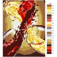 Malujsi Maľovanie podľa čísel - Láska vo víne - 60x80 cm, plátno vypnuté na rám