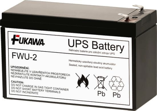 Fiamm FUKAWA olovená batéria FWU2 do UPS APC / náhradná batéria za RBC2 / 12V / 7,2 Ah / životnosť 5 rokov