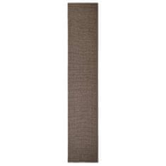 Vidaxl Sisalový koberec na škrabadlo hnedý 66x350 cm