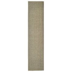 Vidaxl Koberec, prírodný sisal, 80x350 cm, farba taupe