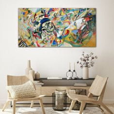 COLORAY.SK Skleneny obraz Kandinsky abstrakcie 120x60 cm