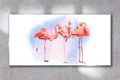 COLORAY.SK Skleneny obraz Zvieratá vtáky plameniaky 140x70 cm