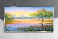 COLORAY.SK Skleneny obraz Akvarel strom príroda 140x70 cm