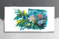 COLORAY.SK Skleneny obraz Moderné kvetina 100x50 cm