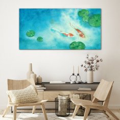 COLORAY.SK Skleneny obraz Maľovanie zvierat ryby koi 120x60 cm
