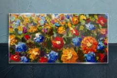 COLORAY.SK Skleneny obraz Maľovanie kvetín 100x50 cm