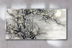 COLORAY.SK Skleneny obraz Konáre stromov kvety slnko 120x60 cm