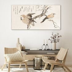 COLORAY.SK Sklenený obraz Ázie vetvy zvierat vtákov 120x60 cm