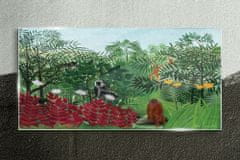 COLORAY.SK Sklenený obraz Tropické las henri rousseau 140x70 cm