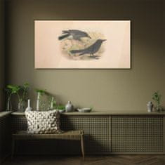 COLORAY.SK Skleneny obraz Vtáky zvieratá kreslenie 100x50 cm