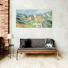 COLORAY.SK Sklenený obraz Domy maľovanie 100x50 cm