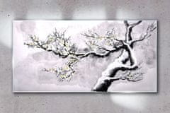 COLORAY.SK Skleneny obraz Zimné snehové konáre stromov 100x50 cm