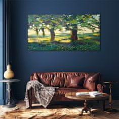 COLORAY.SK Skleneny obraz Abstrakcie strom trávy 120x60 cm