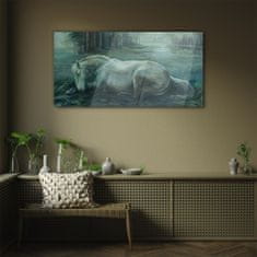 COLORAY.SK Skleneny obraz Lesné kone voľne žijúcich živočíchov 100x50 cm