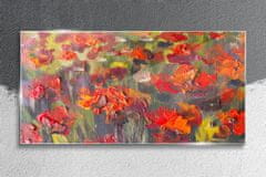 COLORAY.SK Skleneny obraz Maki kvety maľovanie 140x70 cm