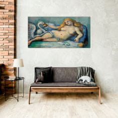 COLORAY.SK Sklenený obraz Leda a swan paul cézanne 100x50 cm