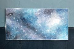 COLORAY.SK Skleneny obraz Nočná obloha galaxie hviezdy 120x60 cm