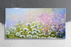 COLORAY.SK Skleneny obraz Moderné lúka kvety 100x50 cm